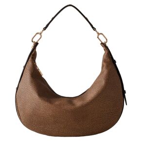 BORBONESE BORSA OYSTER MEDIUM donna naturale/nero 923636AN0311 TU