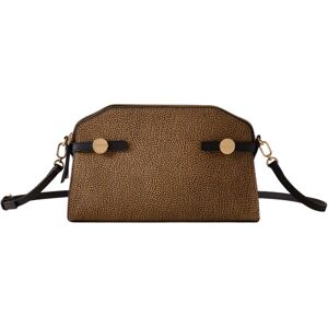 BORBONESE BORSA GEMINI donna naturale/nero 910102510193311 TU BORBONESE BORSA GEMINI donna naturale/nero 910102510193311 TU