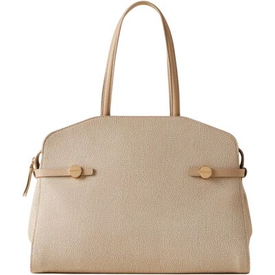 BORBONESE BORSA GEMINI donna sabbia 910102490193C75 TU BORBONESE BORSA GEMINI donna sabbia 910102490193C75 TU