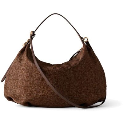 BORBONESE BORSA HOBO MEDIUM donna castagno 91010365AH1264 TU BORBONESE BORSA HOBO MEDIUM donna castagno 91010365AH1264 TU