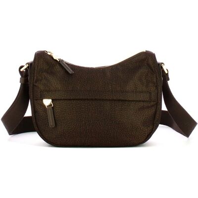 BORBONESE BORSA B CLUB LUNA BAG MINI donna cioccolato 91010338X95219 TU BORBONESE BORSA B CLUB LUNA BAG MINI donna cioccolato 91010338X95219 TU