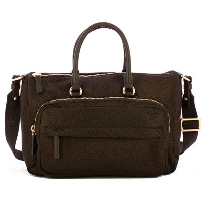 BORBONESE BORSA B CLUB BAULETTO MEDIUM donna cioccolato 91010346X95219 TU BORBONESE BORSA B CLUB BAULETTO MEDIUM donna cioccolato 91010346X95219 TU