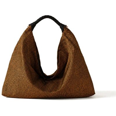 BORBONESE BORSA PLIE HOBO MEDIUM donna castagno 910102060195264 TU BORBONESE BORSA PLIE HOBO MEDIUM donna castagno 910102060195264 TU