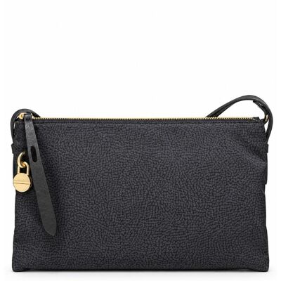 BORBONESE BORSA A TRACOLLA MEDIA donna nero 910103530189Y66 TU BORBONESE BORSA A TRACOLLA MEDIA donna nero 910103530189Y66 TU