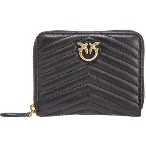 Pinko PORTAFOGLIO QUADRATO ZIP-AROUND NAPPA CHEVRON donna nero 100249A0GK TU