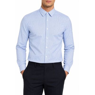 RRD CAMICIA OXFORD JACQUARD STRIPE OPEN uomo azzurro S26271 52 RRD CAMICIA OXFORD JACQUARD STRIPE OPEN uomo azzurro S26271 52
