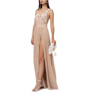 ELISABETTA FRANCHI ABITO RED CARPET CON RICAMO ROMBO donna carne AB41332E2 38