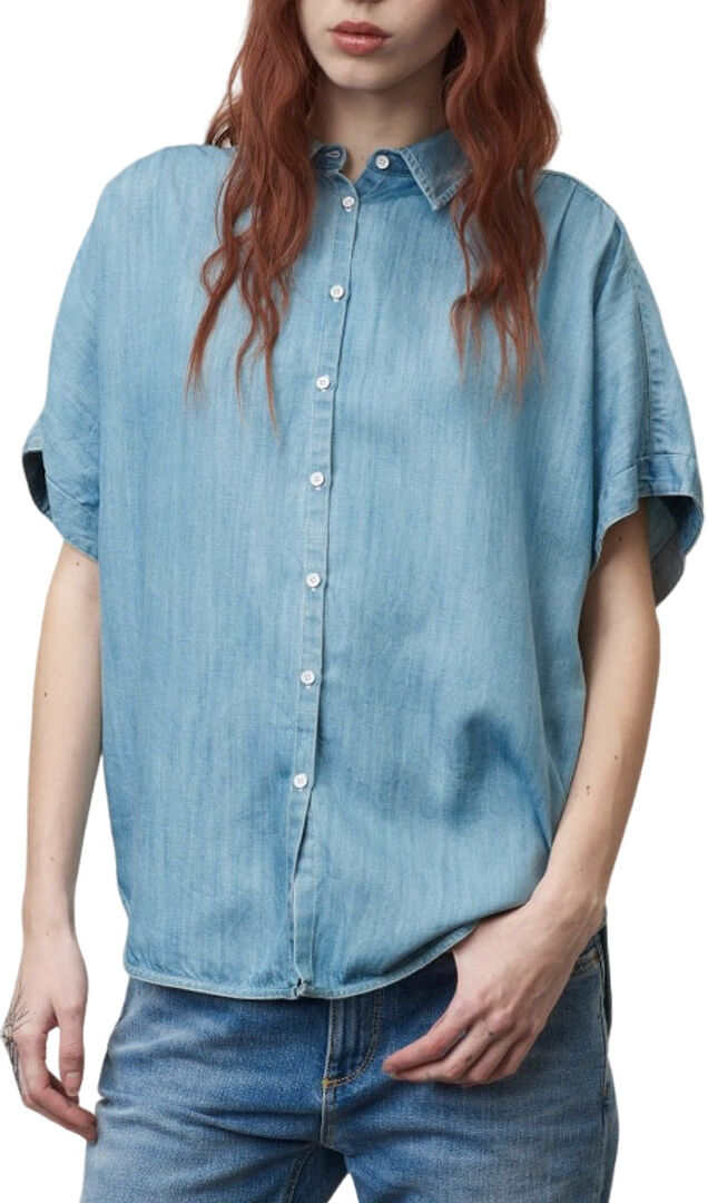 Blauer CAMICIA COTONE CHAMBRAY donna denim 24SBLDS02302 M