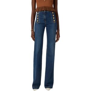 ELISABETTA FRANCHI JEANS A PALAZZO CON BOTTONI donna denim PJ19D61E2 26 ELISABETTA FRANCHI JEANS A PALAZZO CON BOTTONI donna denim PJ19D61E2 26