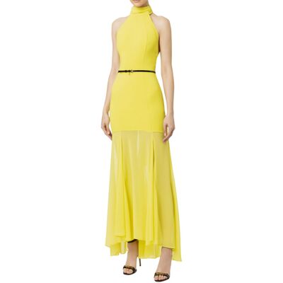 ELISABETTA FRANCHI ABITO ABITO RED CARPET IN CREPE CON SCOLLO ALL'AMERICANA donna cedro AB61142E2 46 ELISABETTA FRANCHI ABITO ABITO RED CARPET IN CREPE CON SCOLLO ALL'AMERICANA donna cedro AB61142E2 46