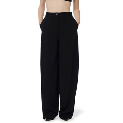ELISABETTA FRANCHI PANTALONE IN CREPE LEGGERO donna verde PA17861E2 46 ELISABETTA FRANCHI PANTALONE IN CREPE LEGGERO donna verde PA17861E2 46