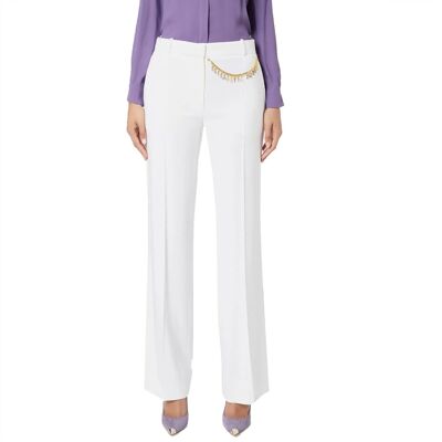 ELISABETTA FRANCHI PANTALONE donna avorio PA01327E2 44 ELISABETTA FRANCHI PANTALONE donna avorio PA01327E2 44