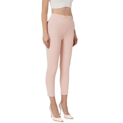 ELISABETTA FRANCHI PANTALONE IN DOPPIO CREPE STRETCH donna rosa PA05231E2 46 ELISABETTA FRANCHI PANTALONE IN DOPPIO CREPE STRETCH donna rosa PA05231E2 46