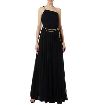ELISABETTA FRANCHI ABITO RED CARPET IN TULLE MONOSPALLA donna nero AB46332E2 40 ELISABETTA FRANCHI ABITO RED CARPET IN TULLE MONOSPALLA donna nero AB46332E2 40