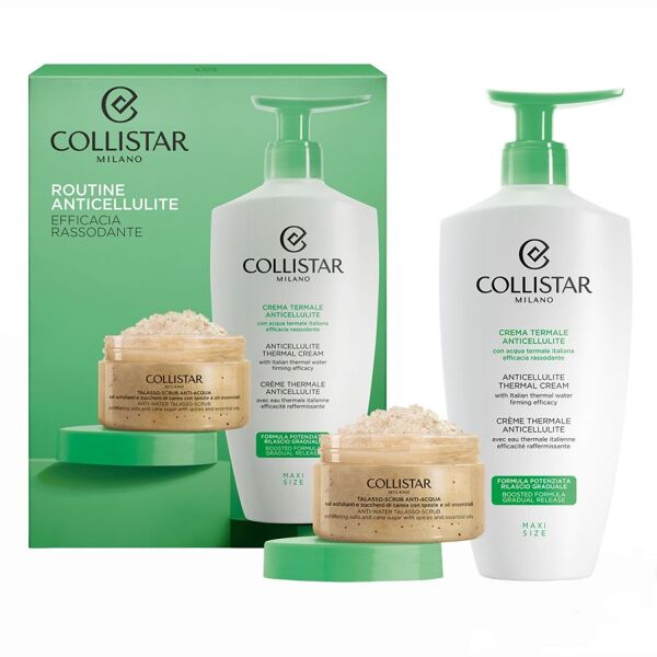 collistar - routine anticellulite - crema termale anticellulite 400 ml + talasso-scrub anti-acqua 150 ml