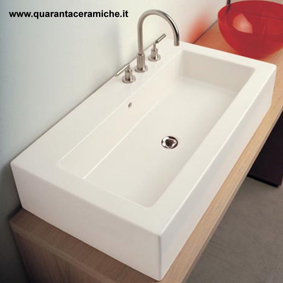 Ceramica Flaminia Flaminia Acquagrande lavabo sospeso o da appoggio cm 100 1 foro