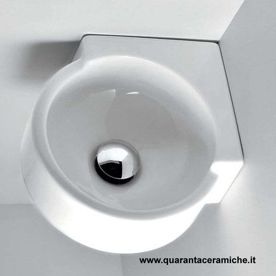 Ceramica Flaminia Flaminia Mini Twin lavabo sospeso ad angolo cm 30