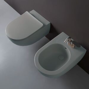 Ceramica Flaminia Sanitari sospesi Flaminia App Cenere vaso Goclean bidet e coprivaso slim rallentato