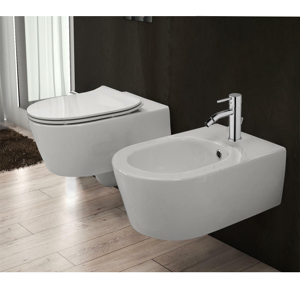 Ceramica Flaminia Sanitari sospesi Flaminia Link vaso Goclean bidet e coprivaso slim rallentato