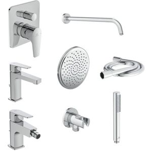 Ideal Standard Cerafine D Kit Rubinetteria Completo Lavabo, bidet, doccia