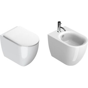 Sanitari Filo muro Catalano Sfera 54 vaso New flush, bidet e coprivaso ECO rallentato