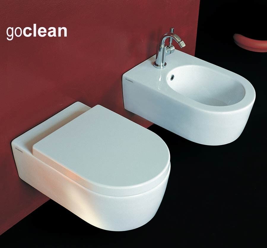 ceramica flaminia sanitari sospesi flaminia link vaso goclean bidet e coprivaso avvolgente soft close