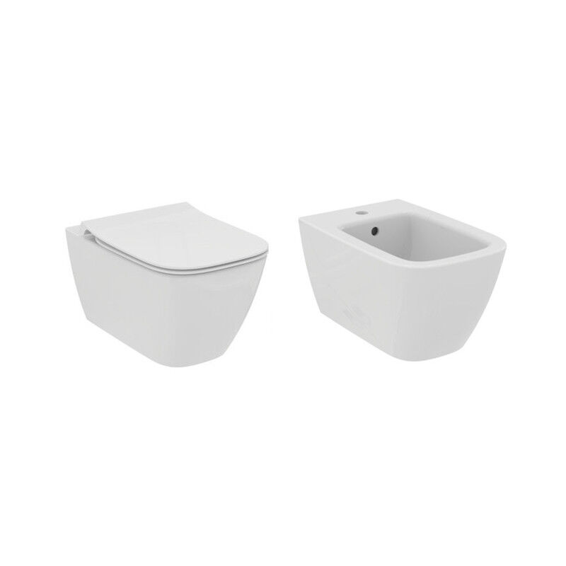 li sanitari sospesi ideal standard i.life b vaso rimls+, bidet e coprivaso slim rallentato