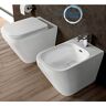 Sanitari filo muro Ideal Standard Tonic II vaso AquaBlade, bidet e coprivaso rallentato