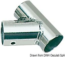 OSCULATI Raccordo inox T 60° 22 mm