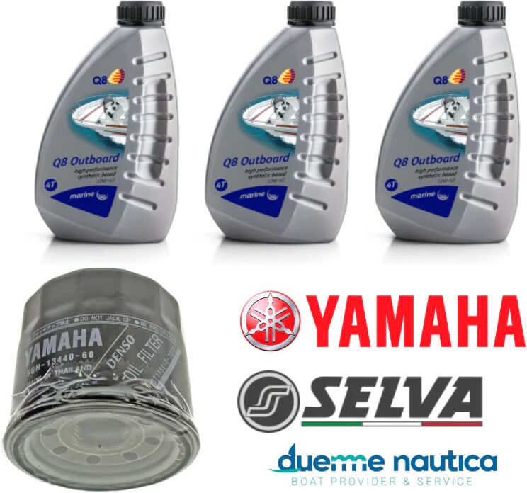 SELVA MARINE Kit cambio olio per motori da 40 a 60 hp incluso Murena xsr e F40GETL