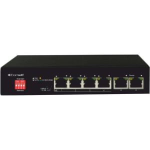 Comelit Groupe Spa Switch Poe, 4 Port Piu' 2ge Uplink, External Ps  - Coe Ipswp06n01a