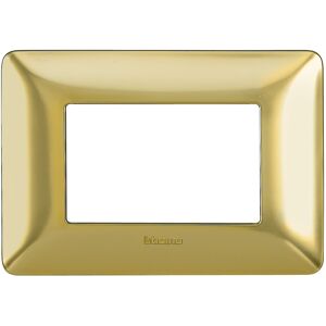 BTicino Placca 3p Oro Satinato  - Bti Am4803gos