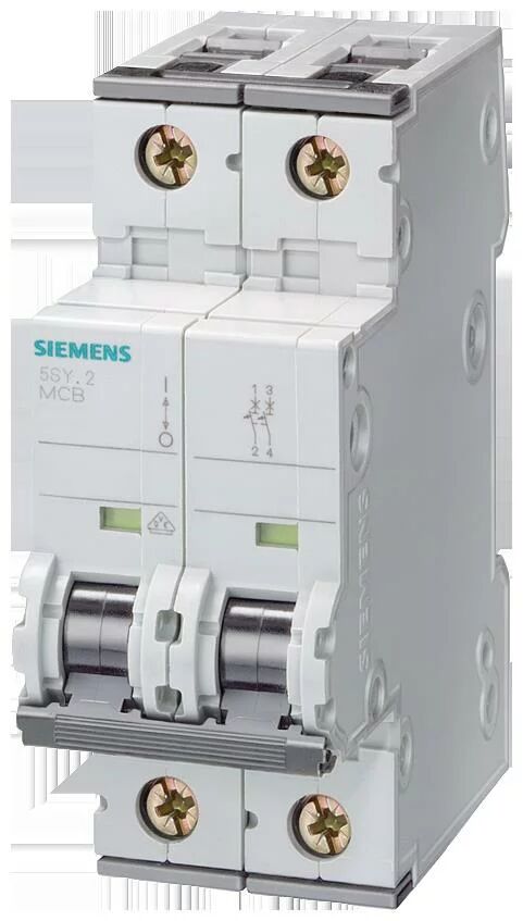 Siemens Interruttore Magnetotermico 10ka 15ka 2p C13 500vcc  - Sie 5sy52137