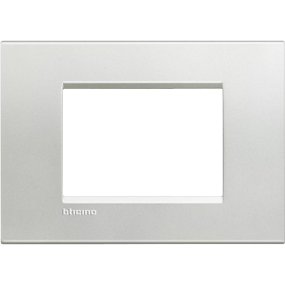 BTicino Ll - Placca 3p Argento  - Bti Lna4803ag