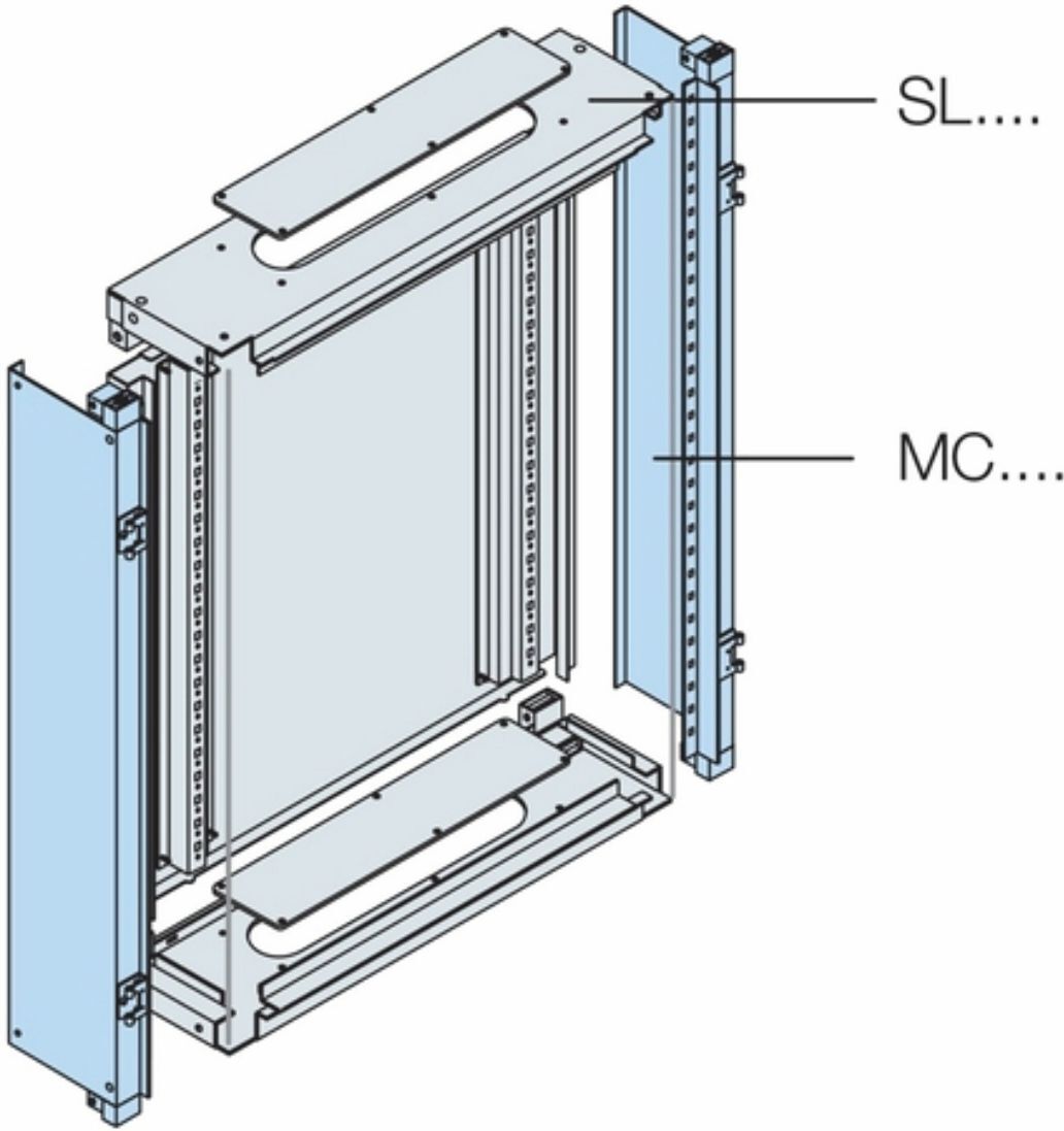 Abb Sace Spa Strutt. Di Fondo 2000x600x195mm (Hxlxp) - Abb Sl2000