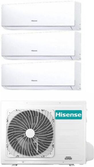 Hisense Climatizzatore New Comfort R32 Trial Split 9000+9000+1200 Btu Classe A++/a+ - His Clim 3x62 Cf 9+9+12