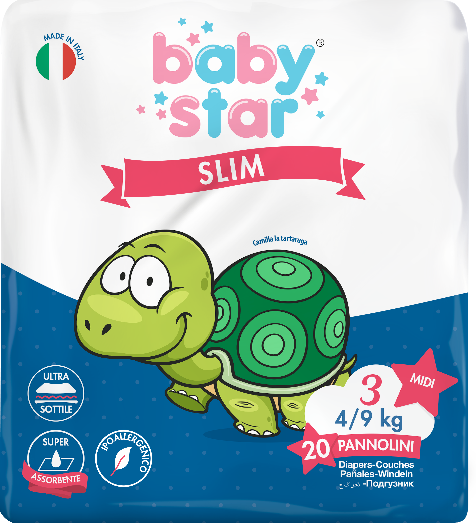 FARVIMA MEDICINALI SpA BABYSTAR SLIM 4/9KG T3 MD 20PZ