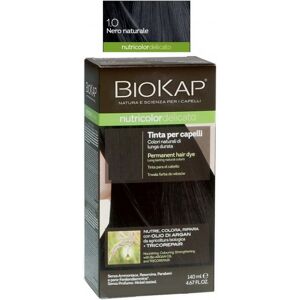 BIOS LINE SpA BIOKAP NUTRICOLOR TINTA CAPELLI Delicato 1.0 Nero Naturale