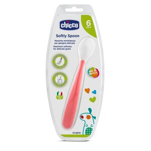 Chicco CH Cucchiaio Morb.Sil.Rosso6m+