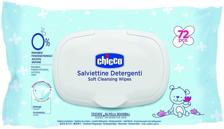 Chicco COSMETIC SALVIETTE DETERGENTI CON PLAQUETTE 72 PEZZI