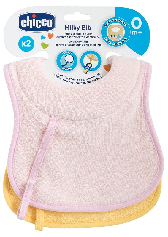 Chicco CH Bavagl.Rosa 0m+ 2pz