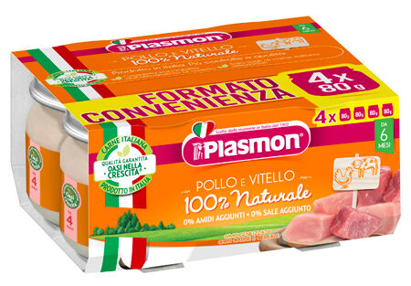 PLASMON (HEINZ ITALIA SpA) OMO PL.Vitello-Pollo 4x80g