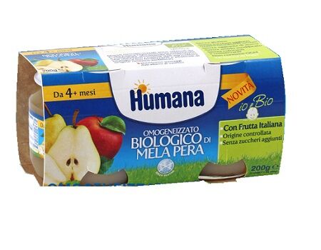 HUMANA ITALIA SpA OMO HUMANA Mela-Pera 2x100g