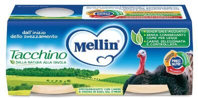 DANONE NUTRICIA SpA SOC.BEN. OMOG MELLIN TACCHINO 2X120G