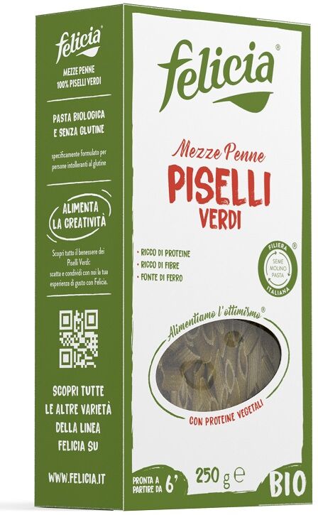 ANDRIANI SpA FELICIA Bio Mezze Penne Piselli Verdi 250gr