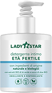 FARVIMA MEDICINALI SpA LADY STAR DETERGENTE INTIMO DONNE IN ETÀ FERTILE NATURALE E BIOLOGICO FLACONE 300 ML