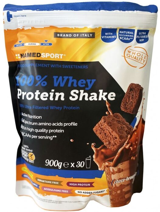 Namedsport srl 100% WHEY PROTEIN SHAKE CHOCO BROWNIE 900gr