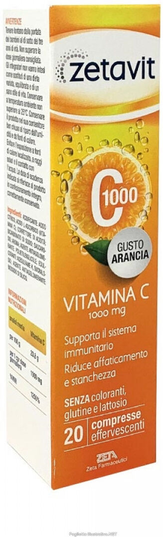 Zeta farmaceutici spa ZETAVIT C1000 20 Compresse Effervescenti