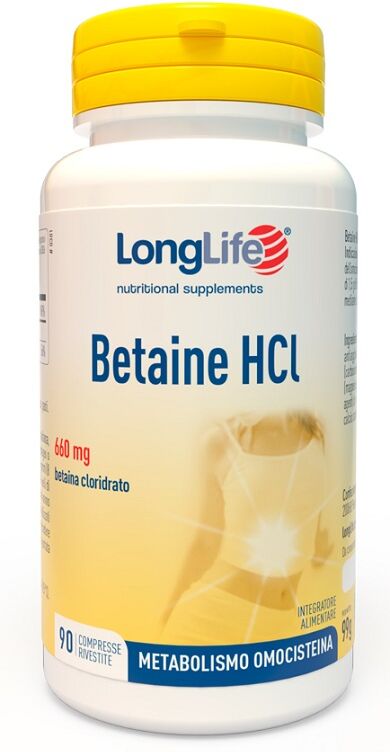 LONGLIFE Srl LONGLIFE BETAINE HCL 90 Cpr