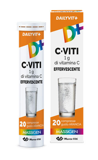 Marco viti farmaceutici spa DAILYVIT+ C EFFERVESCENTE 20 COMPRESSE